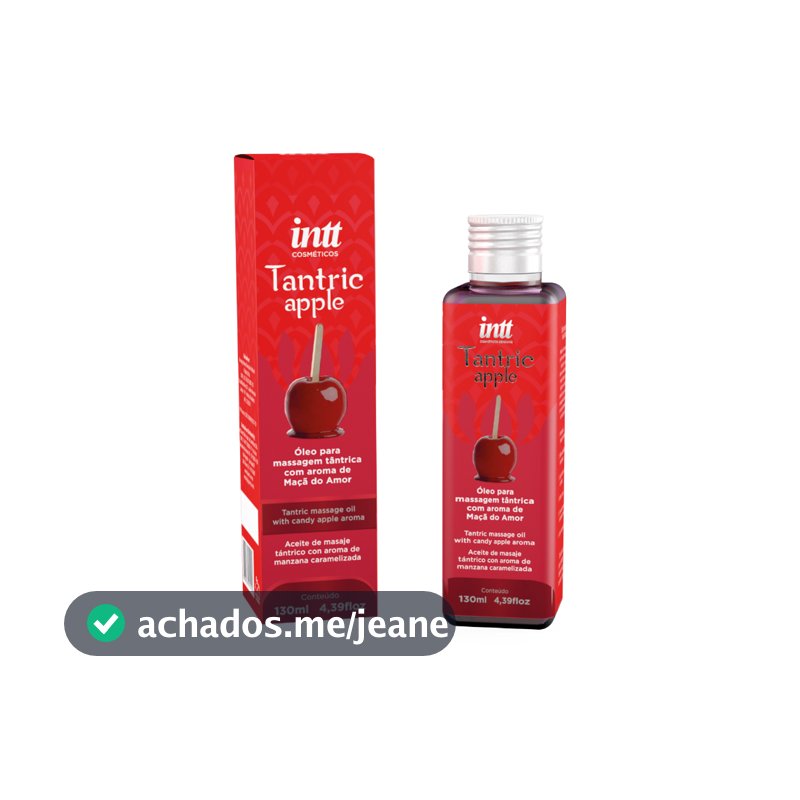 Óleo de Massagem Tântrica Afrodisíaco e Hidratante Tantric Apple 130ml