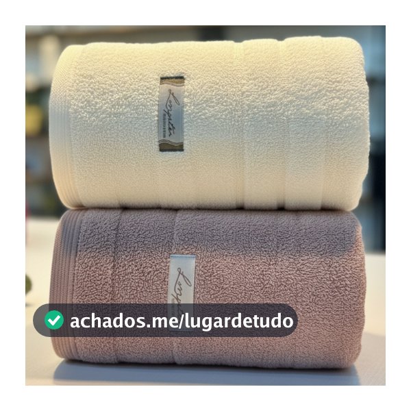 Kit 2 Toalhas de Banho Grande Super Luxo Premium 100% Algodão Grossa Macia Absorção Superior