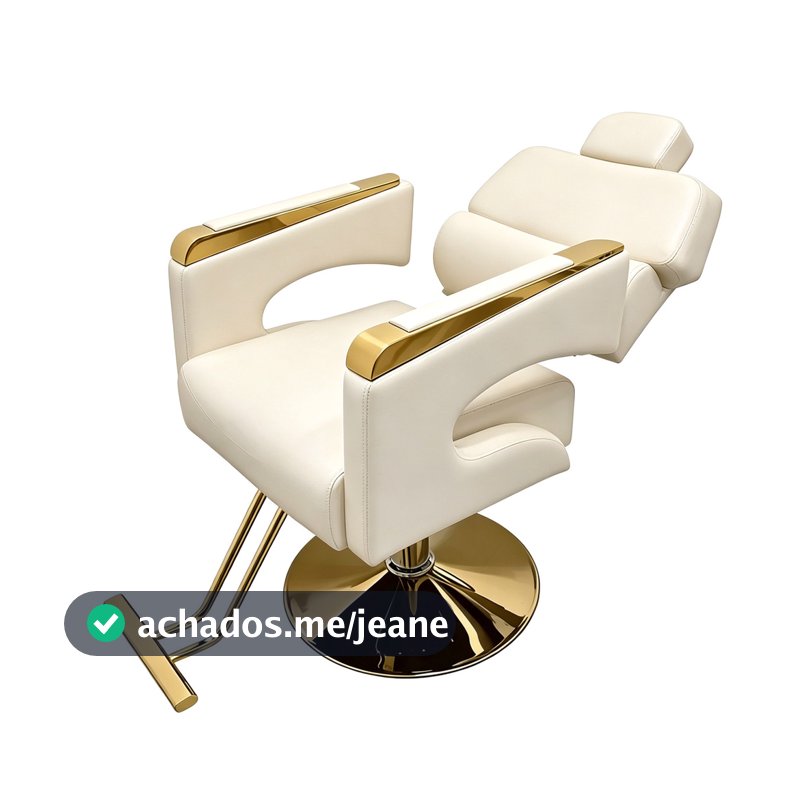 Cadeira De Barbeiro Reclinável Profissional  2026   Reclinável Redonda NOVO