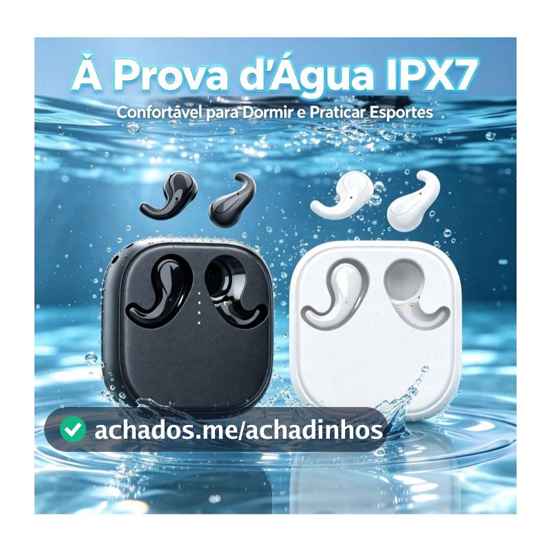 Fone de ouvido estéreo sem fio à prova d'água com Bluetooth caixa de carregamento longa duração T70