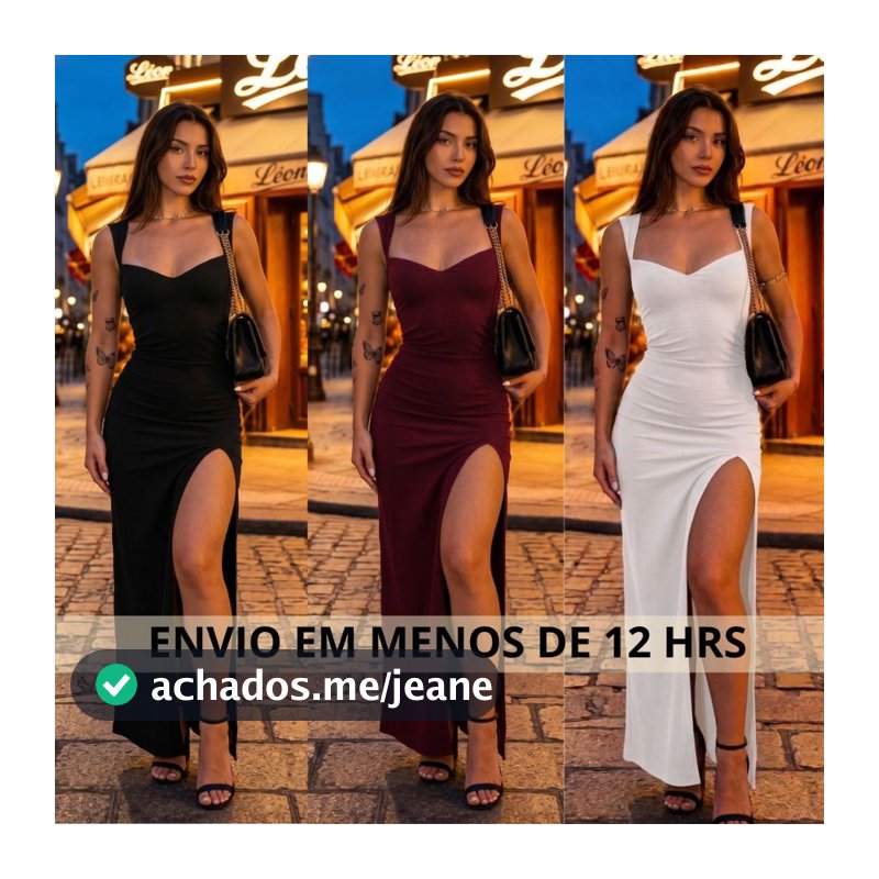 Vestido Feminino Estiloso Longo VESTIDOS FENDA Colado Sexy Moda Gringa vestidos Festa Chique Elegant