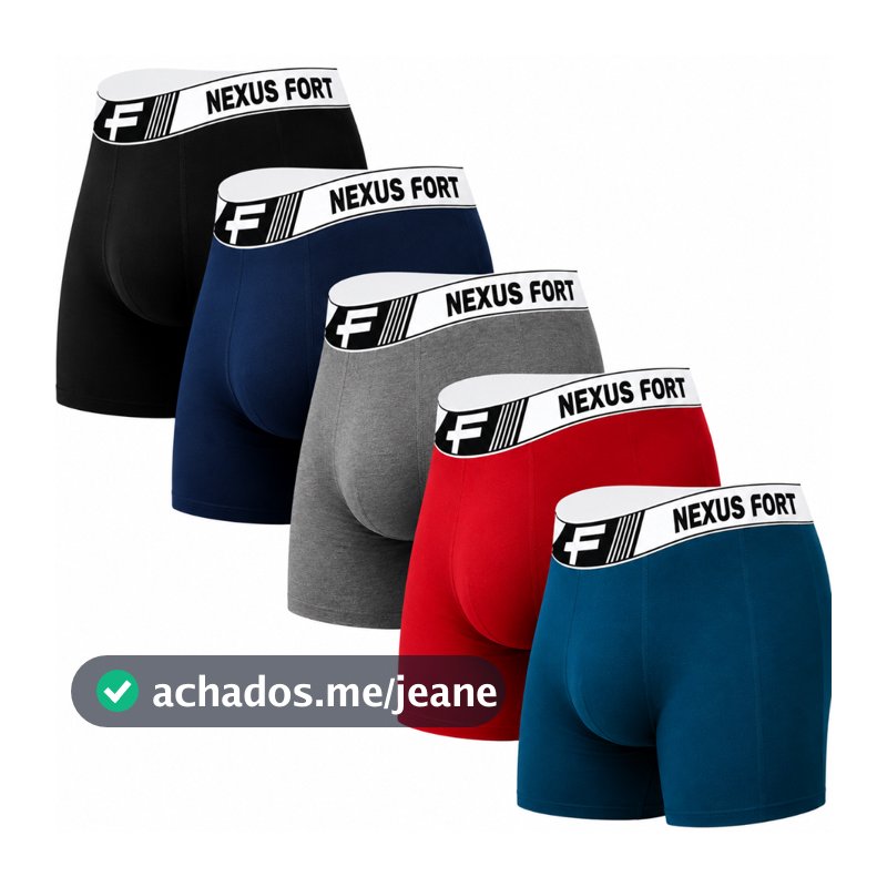 Kit Com 10 Cuecas Algodão Boxer Cotton Adulto Fábrica Original