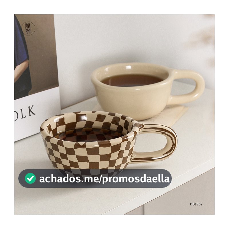 Xícara de café de cerâmica para casal estilo coreano Xícara de cerâmica Caneca de porcelana branca Copo retrô Xícara de