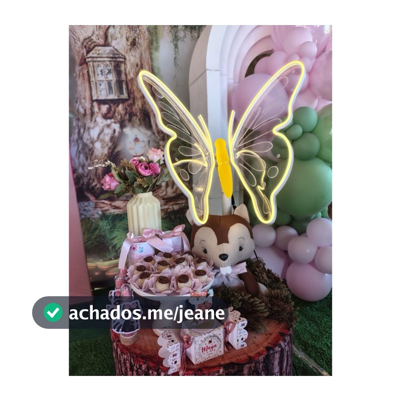 Borboleta de Led para Decoração de Festa, Painel, Aniversario | Pronta entrega