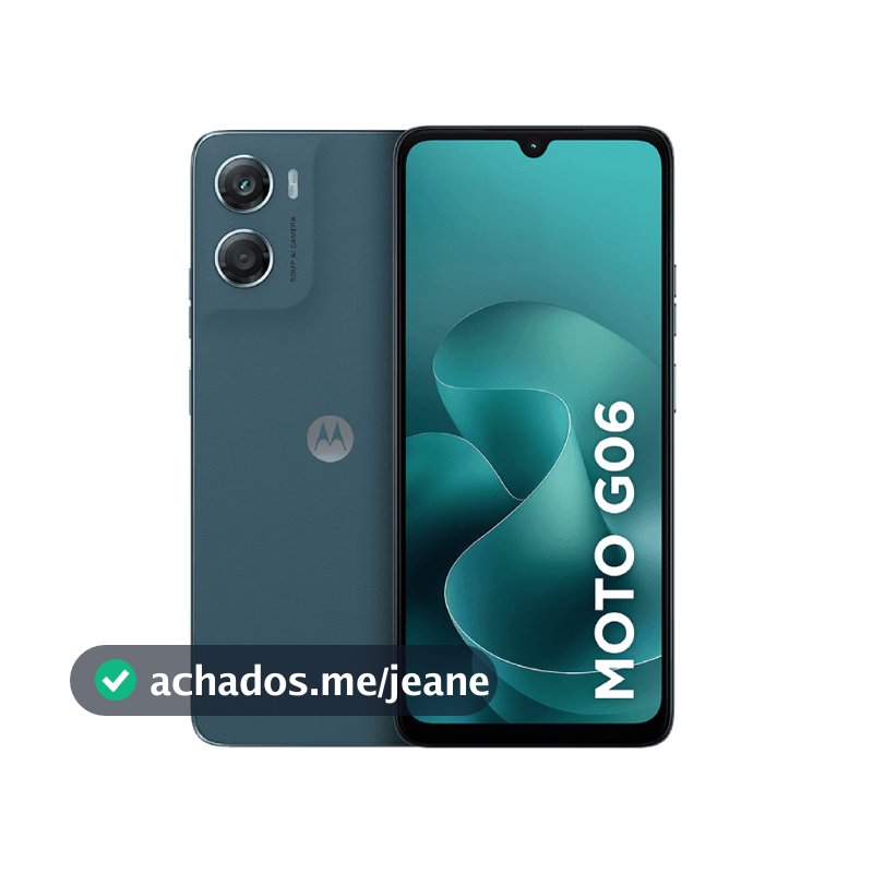 Smartphone Motorola Moto g06 - 128GB 4GB RAM + 8GB Ram Boost, e Camera 50MP com AI Bateria de 5200 mAh Tela 6.9"