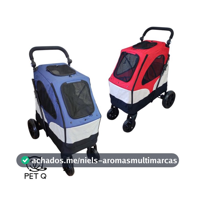 CARRINHO DE PASSEIO FUTURE RESISTENTE PARA CAES GATOS PET ATE 20kG
