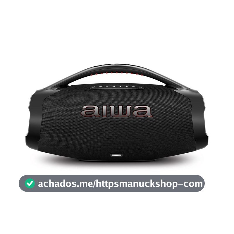 Caixa de Som Boombox AIWA - Bluetooth, 3 vias, IP66, AWS-BBS-01-B