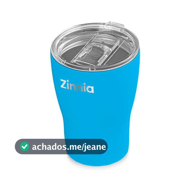 Copo Térmico Zinnia ZR80, 350ml, Azul, ZNC-ZR80-BU01