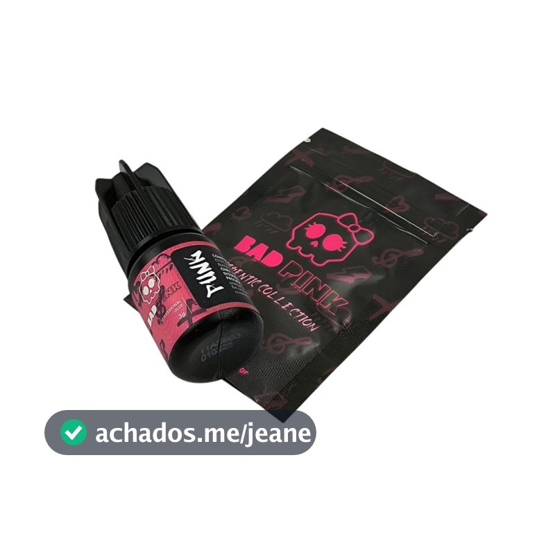 Cola Adesivo Punk 3g Bad Pink Para Alongamento de Cílios Lash Designer