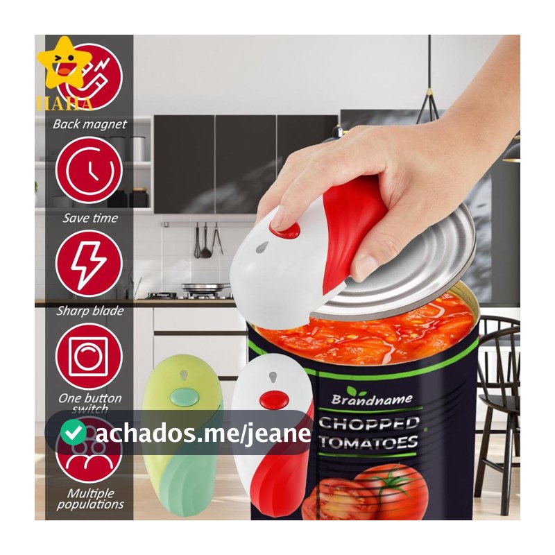 Abridor De Latas Elétrico Resistente , Lata Com Lâmina De Aço Inoxidável De Um Toque SHOPSBC2789