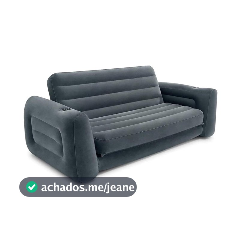 Sofá Cama Inflável Intex 200kg Cama Casal Duplo 2 em 1 - Intex