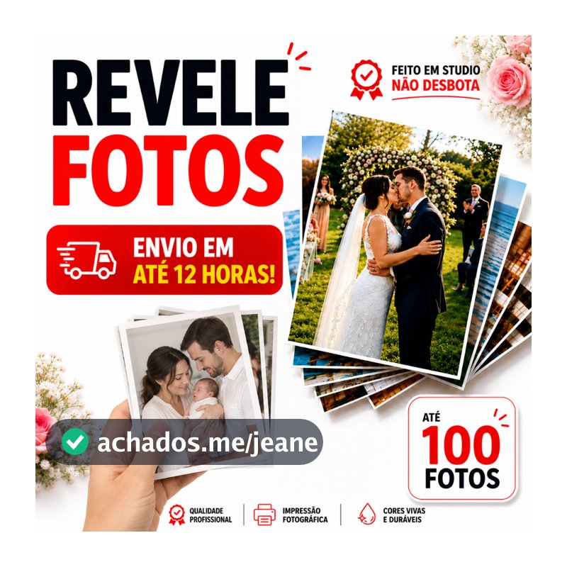 Revelação de Fotos kit 10x15 em Papel de Alta Qualidade Premium Pacote até 100 fotos