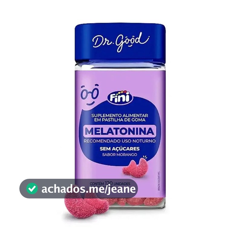 Fini Melatonina 120 Unidades – Suplemento Noturno para Rotina Equilibrada