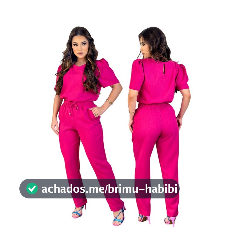 Conjunto Feminino Casual Sofisticado De Blusa Calça de Linho Roupa Feminina Uniforme scrub Promoção Oferta Alfaitaria