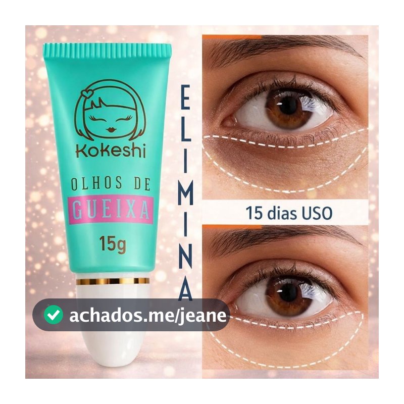 Creme Facial para Manchas de Olheiras Olhos de Gueixa 15 gr Kokeshi