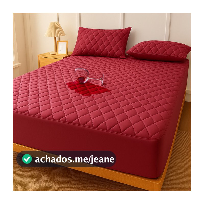 Capa Protetora Impermeável Colchão Matelada Cama Berço, Solteiro, Casal, Queen e King com Elástico