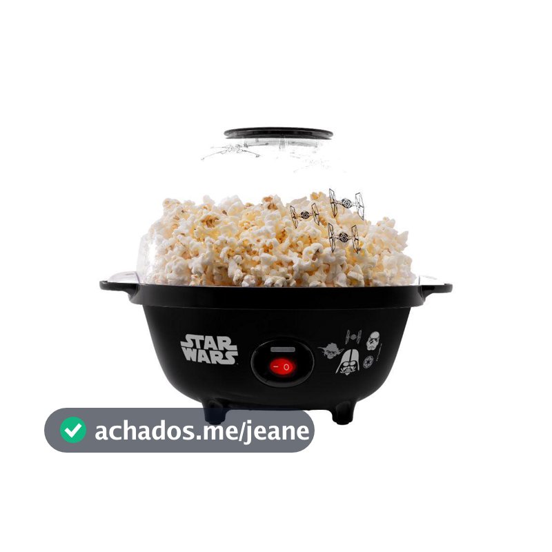 Pipoqueira Bowl Mallory Star Wars Pés Antiderrapantes Preta 220V