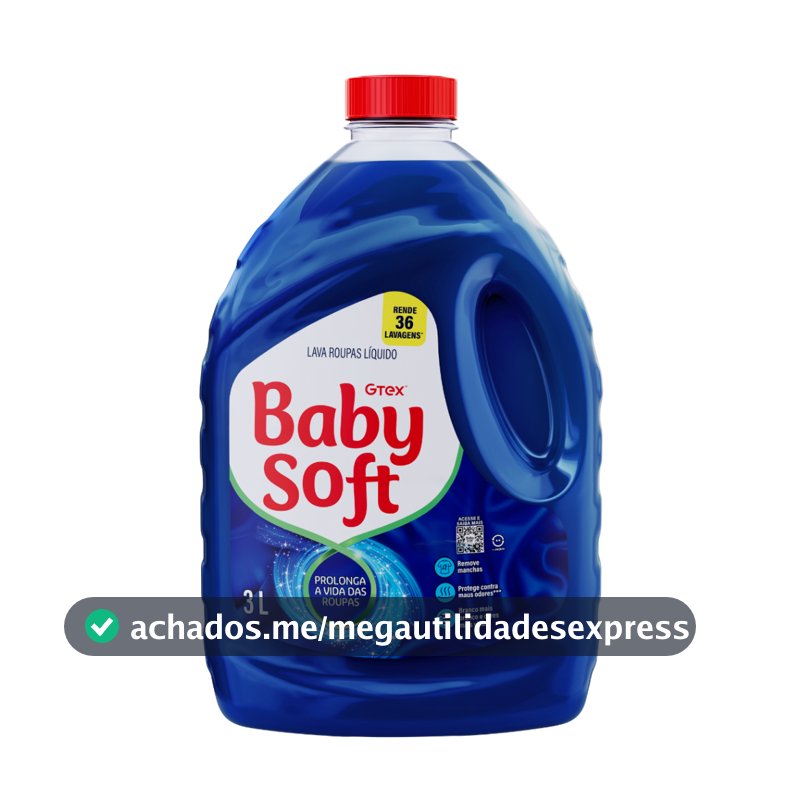 Lava Roupas Liquido Baby Soft Max Performance Azul - 3l