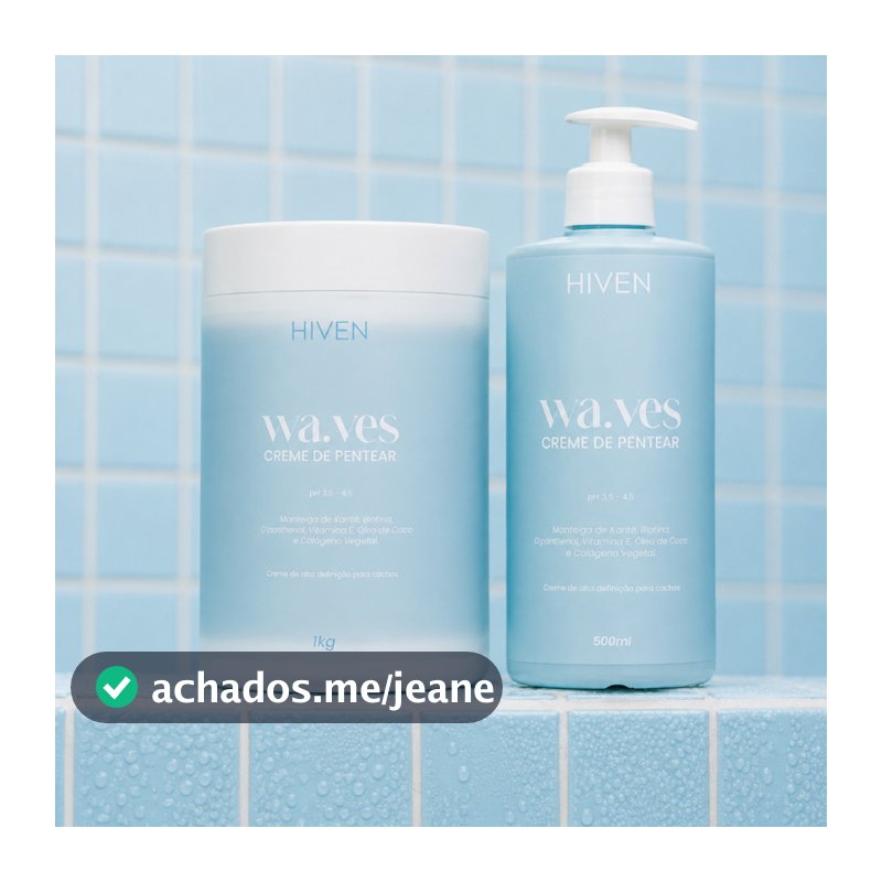 Kit Ativador Kit Creme De Pentear 1kg E Waves 500ml Hidratação Capilar Cachos Finalizador Antifrizz