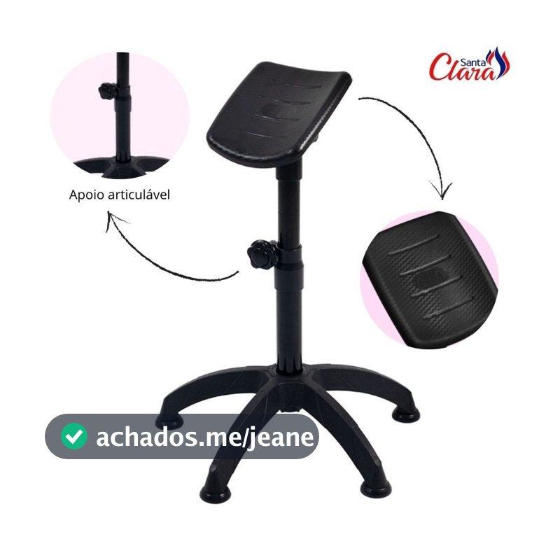 Suporte Tripé Articulado De Pernas Modelo Diva Para Pedicure - Várias Cores