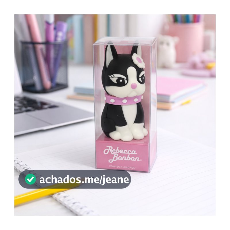Apontador 3D Rebecca Bonbon Emborrachado SkyPaper Material Escolar