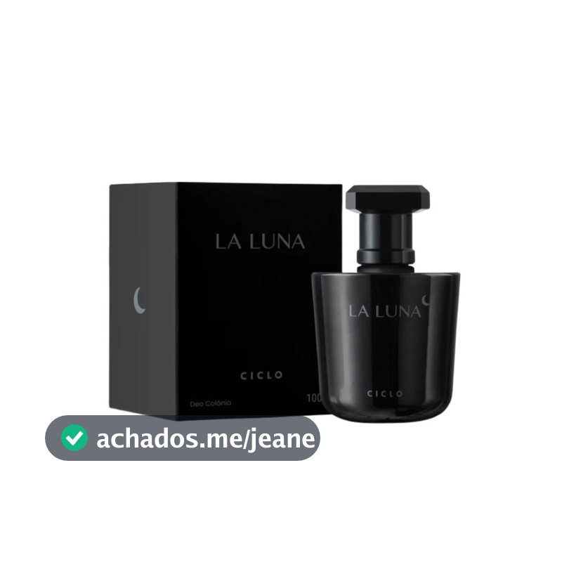 Perfume Feminino La Luna Deo Colônia 100ml Floral Marcante Longa Duração Vegano