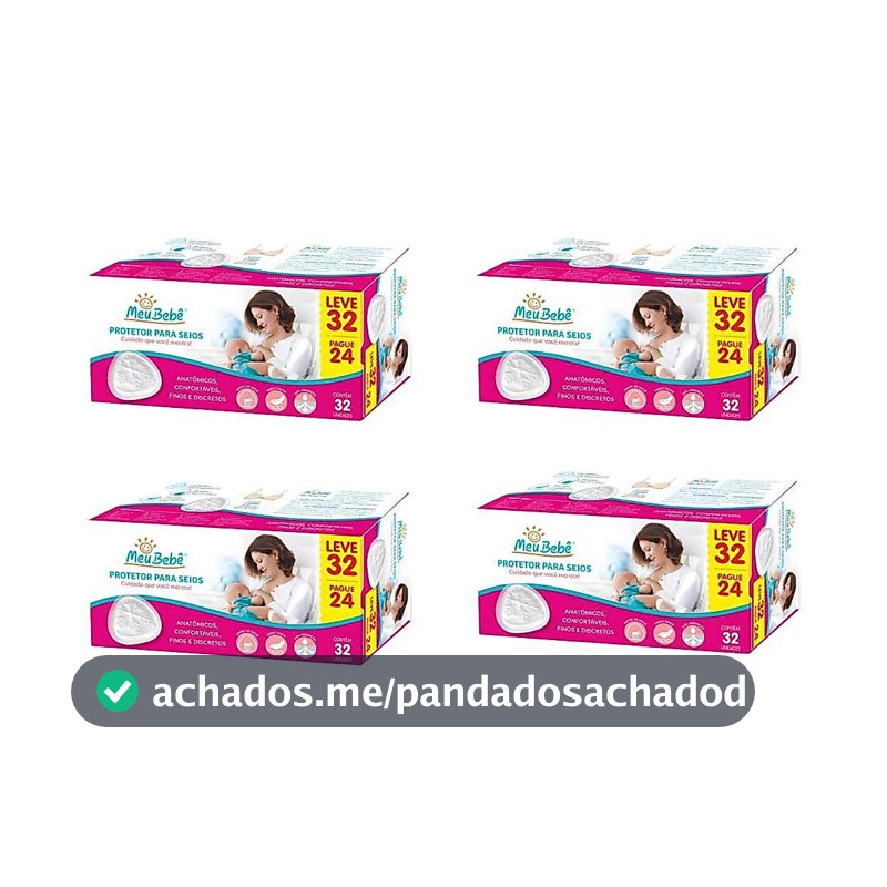 Absorvente para Seios Meu Bebe Leve 128 pague 96