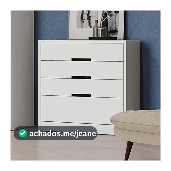 Cômoda Kappesberg 4 Gavetas Branco S824