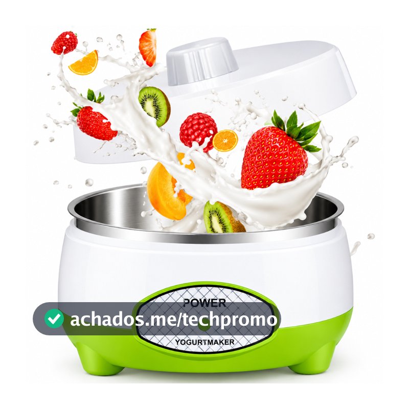 Máquina de Fazer Iorgute Natural Grego Iorguteira Elétrica Fácil e Pratica| 127V