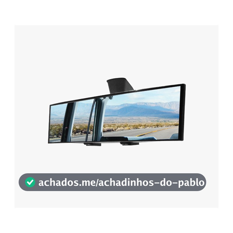 Espelho Retrovisor Interno Universal Panorâmico Automotivo Para Carros Com Ponto Cego 300mm