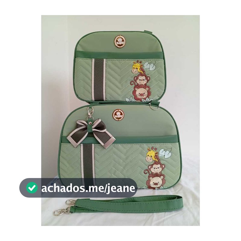 Kit de Bolsa Maternidade Safari 2 Peças