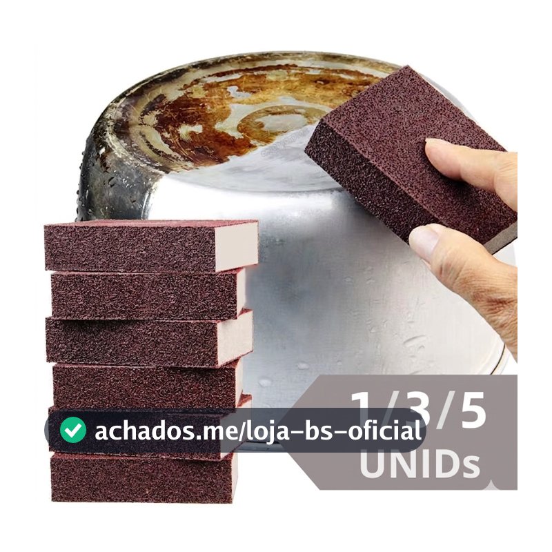 Esponja Mágica Remove Ferrugem e Risco para Forno Panela Inox TOP