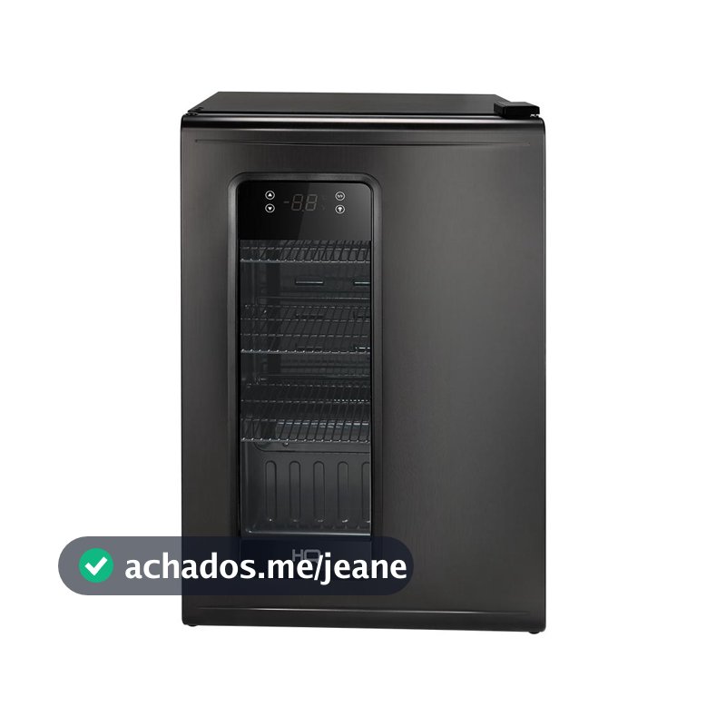 Cervejeira Expositora 100 Litros Frost Free Hq Inox Titanium HQ-100CEVPVFFI