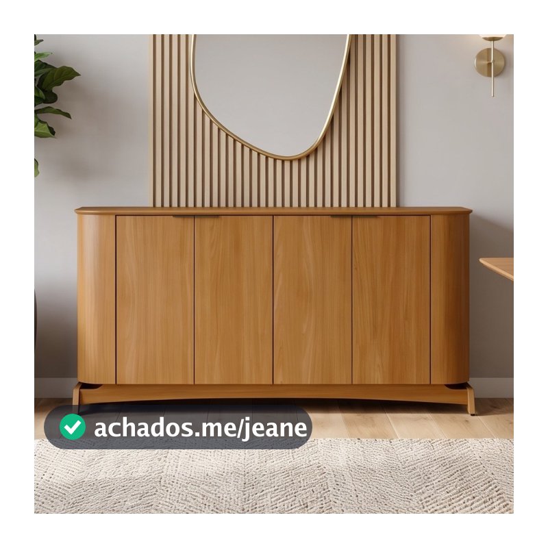 Aparador Buffet Para Sala de Jantar 160cm Verbena N01 Ypê - Lyam Decor