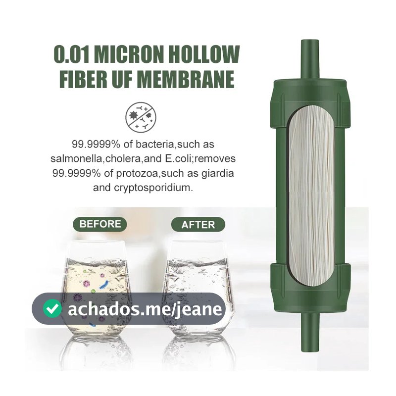 Portátil Ao Ar Livre Mini Filtro De Água Palha Acampamento Purificação Suprimentos Purificador Caminhadas