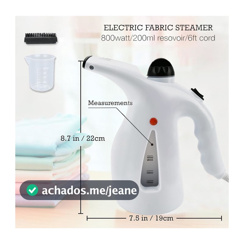 Passadeira a Vapor Portátil 110V 800W para Roupas Tira Amassados ANJGG BRASIL