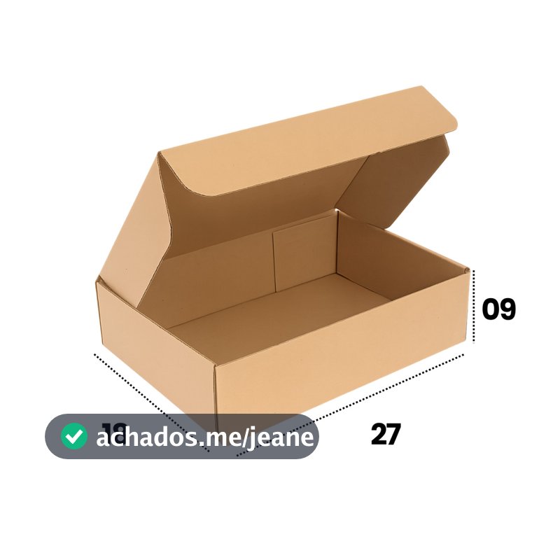 Kit 10 Caixas de Papelão 27x18x09 Para Envio Correio e E-commerce