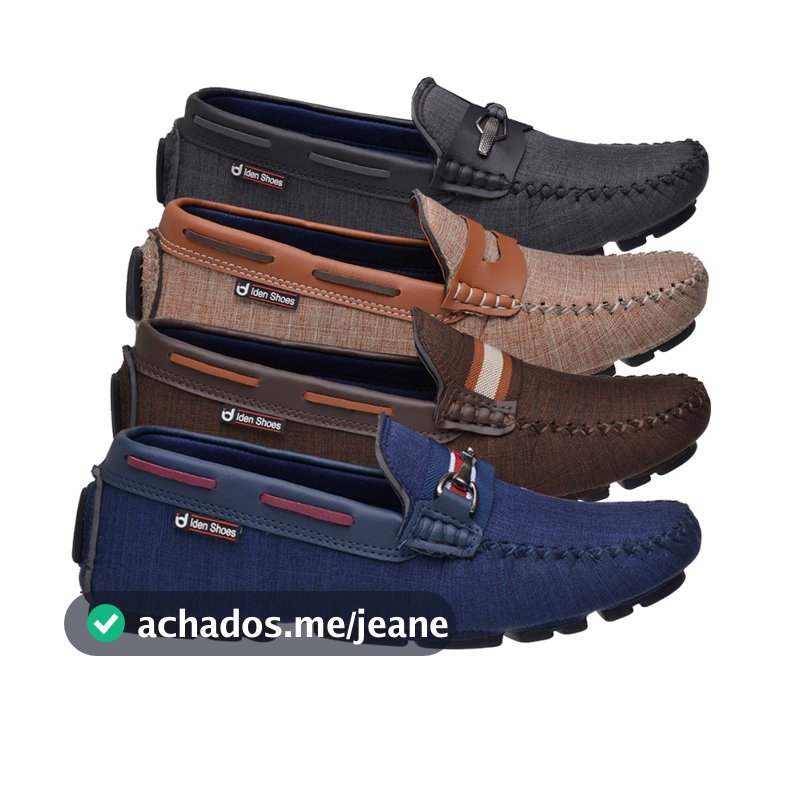Kit 4 Pares De Drive Sapato Mocassim Masculino Costurado Leve Confortável