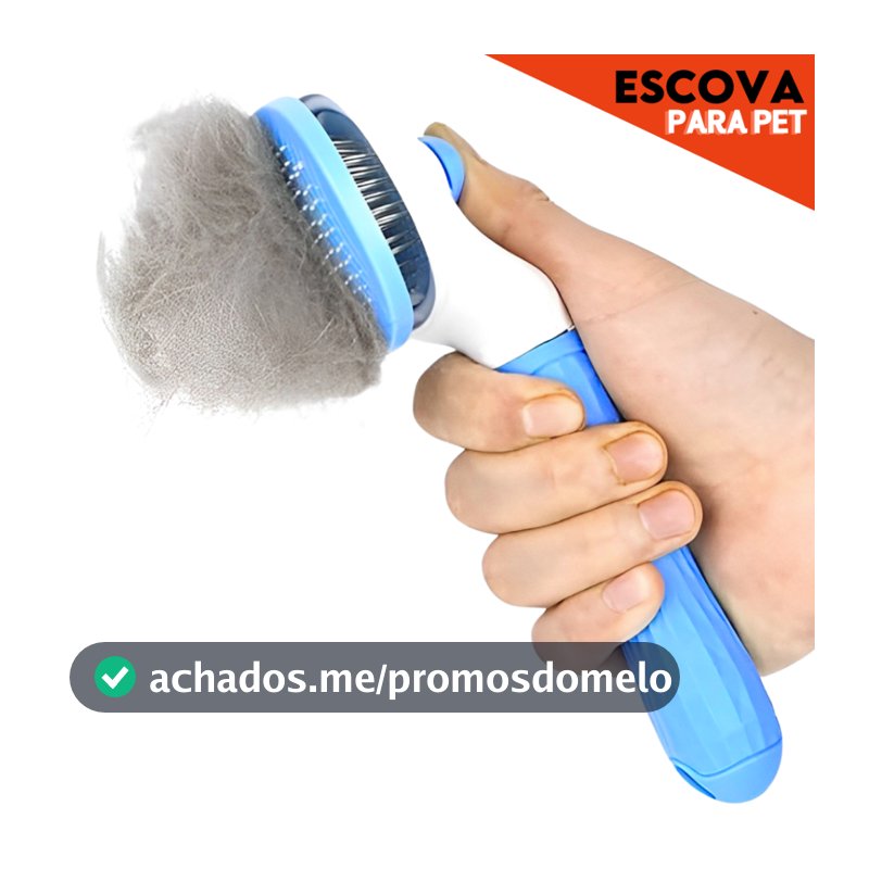 Escova Removedora Rasqueadeira Tira Pelos Mortos - Pet, Animais, Gato - BNVT