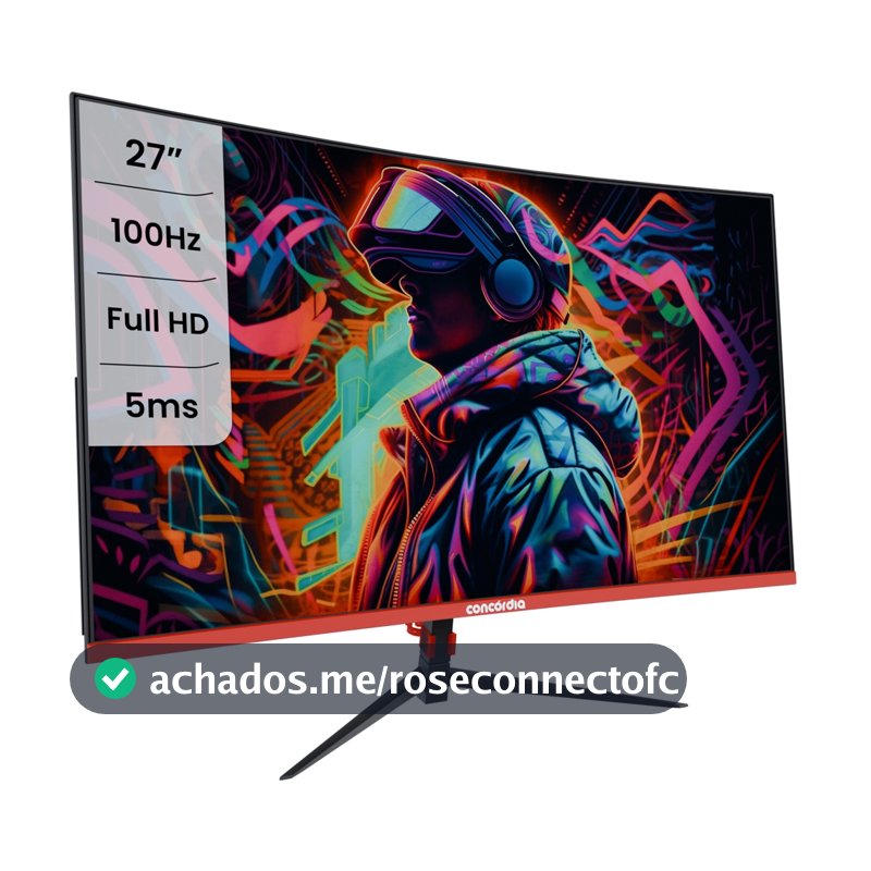 Monitor Gamer Curvo 27'' CZ270F Concórdia 100HZ LED FULL HD HDMI VGA SRGB 99%