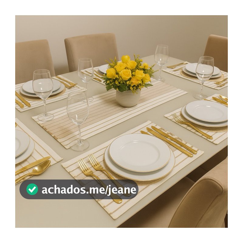Jogo Americano 7 peças em Tear Chic Algodão