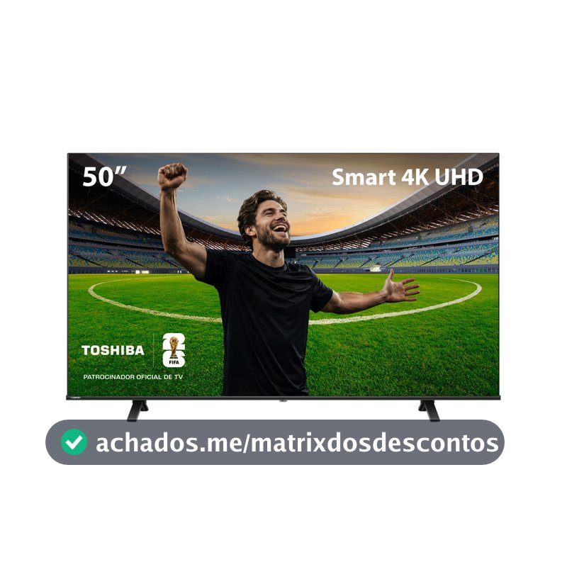 Smart TV DLED 50 4K Toshiba 50C350NS VIDAA 3 HDMI 2 USB Wi-Fi - TB054E