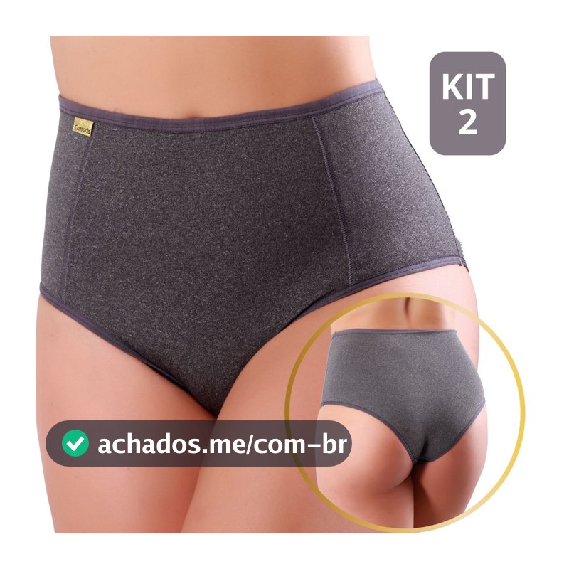 Kit 2 Calcinhas Cinta Suplex Cintura Alta Lingerie Calçola  - Isabela N/A Ads