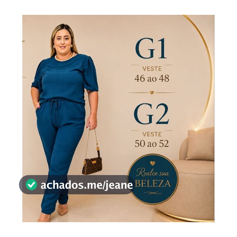 conjunto plus size calça e blusa