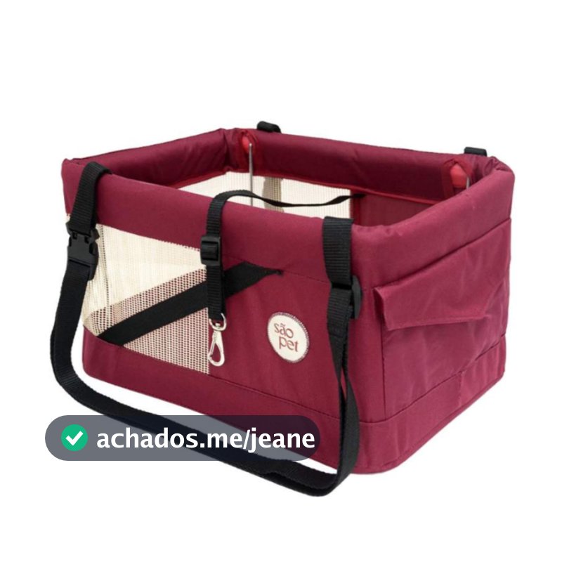 Cadeirinha Pet para Carro Bolsa Transporte Cachorro Pequeno  São Pet
