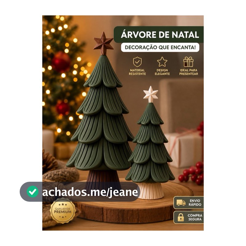 Árvore de Natal Minimalista Decoração Japandi