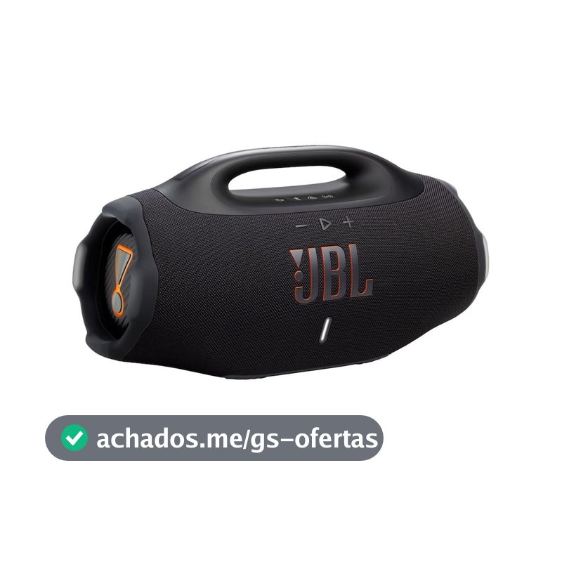 Caixa de Som JBL Boombox 4 210W Bluetooth IP68 Bateria 34h Preto