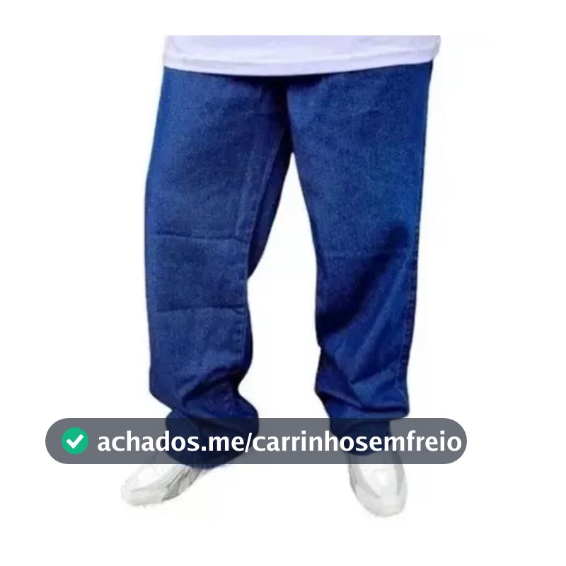 CALÇA JEANS MASCULINA BAG BALÃO CLARA ESTILO SKATE - LANÇAMENTO