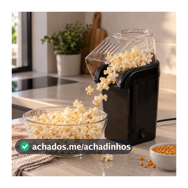Pipoqueira Elétrica Maquina para fazer pipoca sem oléo