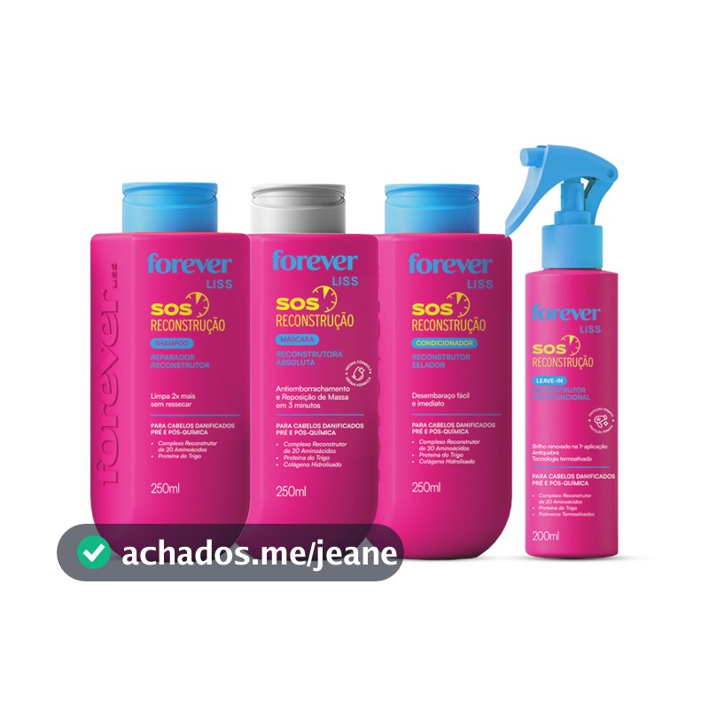 Kit Completo SOS Reconstrução Forever Liss